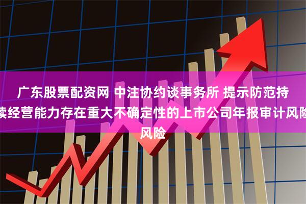 广东股票配资网 中注协约谈事务所 提示防范持续经营能力存在重大不确定性的上市公司年报审计风险