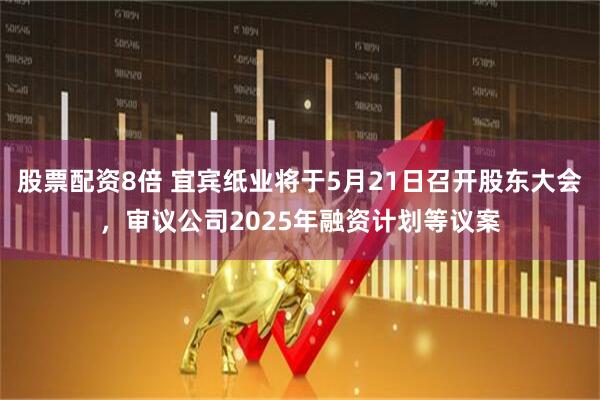 股票配资8倍 宜宾纸业将于5月21日召开股东大会，审议公司2025年融资计划等议案