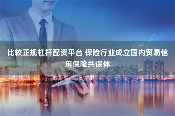 比较正规杠杆配资平台 保险行业成立国内贸易信用保险共保体